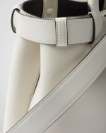 Prada Buckle Small Leather Handbag With Belt - Image 5